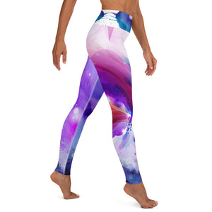 Purple Butterfly Splash - Yoga Leggings