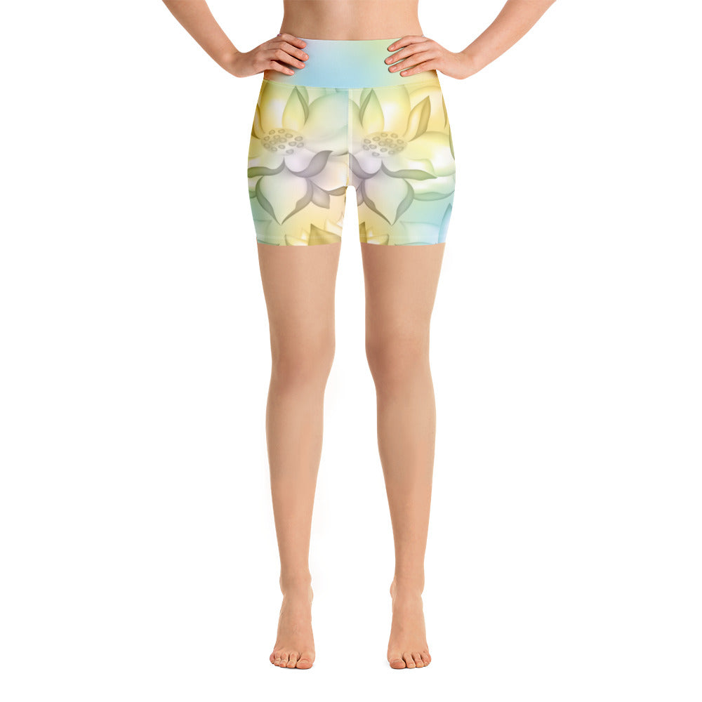 Lotus Flower - Yoga Shorts