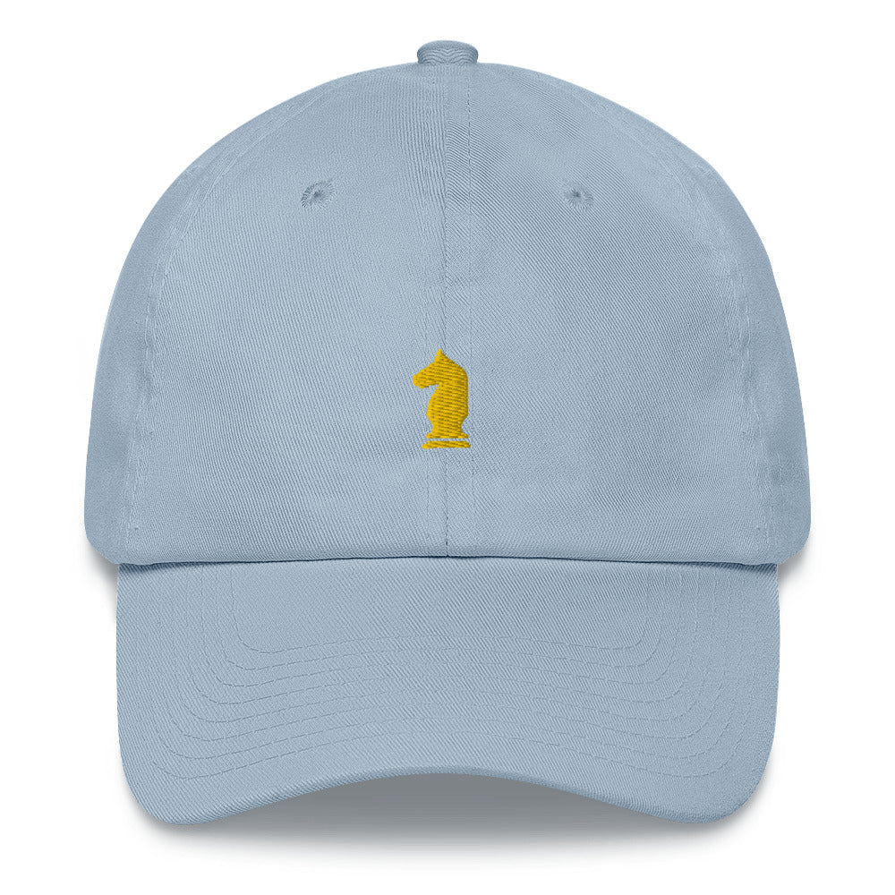 Gold Knight Chess Piece - Embroidered Ball Cap