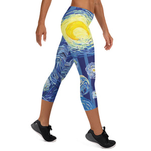 Crazy-Ass Leggings - Starry Night - Capri Leggings