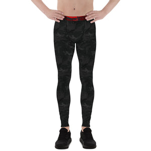 Black Camo with Red Waist - Crazy-Ass Leggings - Men's