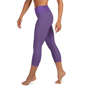 Crazy-Ass Leggings - Purple Zebra - Yoga Capri Leggings