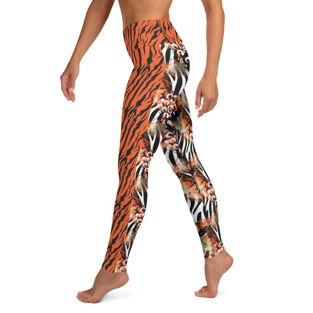 Orange Zebra - Yoga Leggings