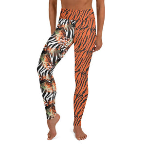 Orange Zebra - Yoga Leggings