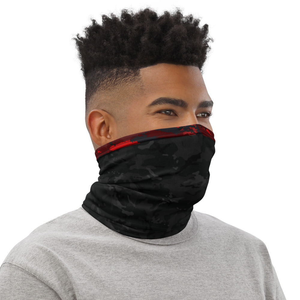 Black and Red Camo - Neck Gaiter