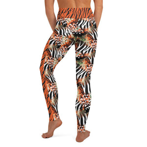 Orange Zebra - Yoga Leggings