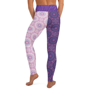 Pink Purple Zebra Lilly - Yoga Leggings