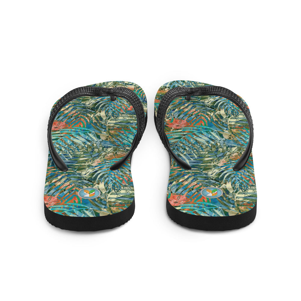 Turquoise Jungle - Flip-Flops