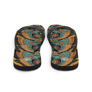 Tribal Moths - Unisex Flip-Flops